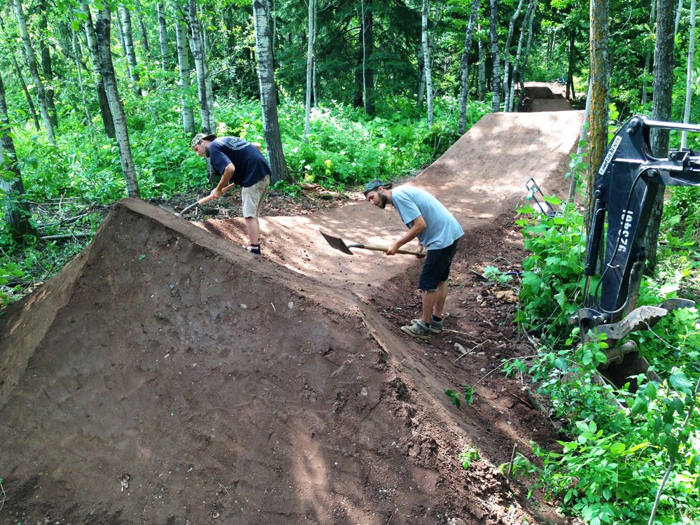 building mountain bike jumps