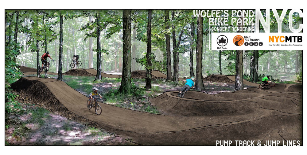 Wolfe's Pond Bike Park Concept Graphic